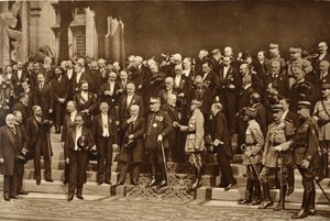 Verzameling van enkele van de grote mannen die Frankrijk door jaren van beproeving naar triomf hebben geleid, 1914-19